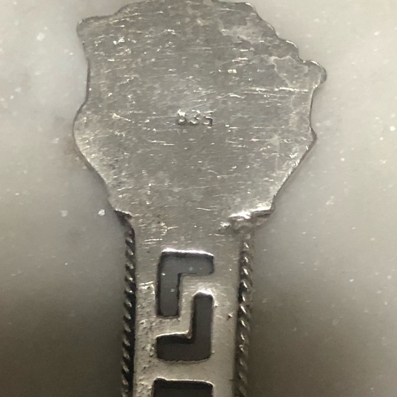 VTG 835 Silver Athens Greece Souvenir Spoon 4.3” - Picture 4 of 5